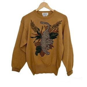 Vintage Cheetah Crewneck Sweater